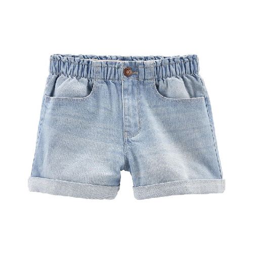 Short Oshkosh mezclilla claro para niña  