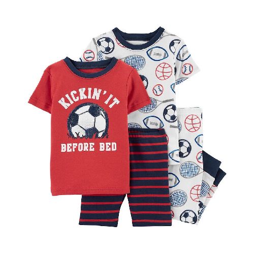 Set de pijama Carter’s diseño fútbol para niño  