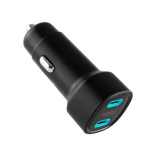 Cargador Para Auto Mobo Potent 2 Puertos Usb-C Negro 40w - Mobo