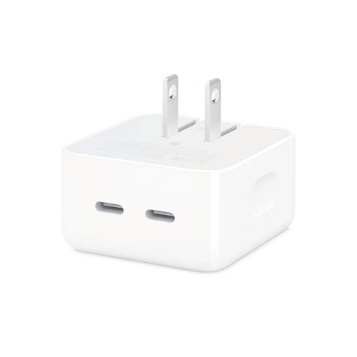 Cargador De Pared Apple 2 Puerto Usb-C Blanco 35w - Mobo