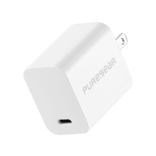 Cargador De Pared Pure Gear 1 Puerto Usb-C Blanco 20w - Mobo