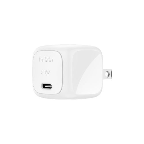 Cargador De Pared Belkin 1 Puerto Usb-C Blanco Cubo 30w - Mobo