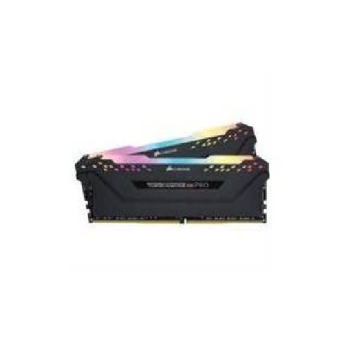 MEMORIA RAM CORSAIR VENGEANCE PRO 16GB (2X8GB) DDR4 3600MHZ DIMM NON-ECC RGB XMP NEGRO CL18  