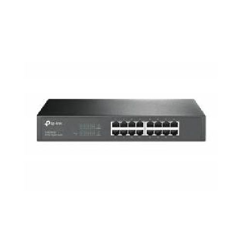 SWITCH TP-LINK 16 PUERTOS  RJ45 GIGABIT 10   100   1000 MBPS  NO ADMINISTRABLE  PARA ESCRITORIO O RACK DE 13   