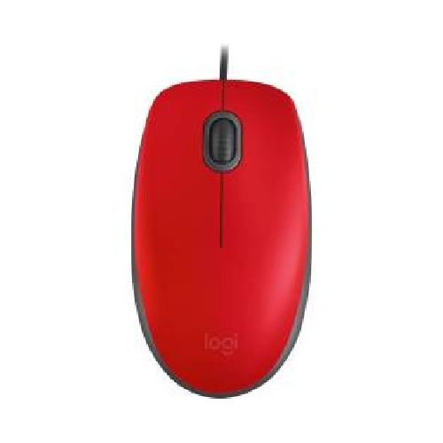 MOUSE LOGITECH M110 OPTICO USB 1,000 DPI SILENT RED (910-006755)  