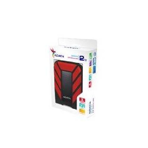 DISCO DURO EXTERNO ADATA HD710P 2TB PORTATIL 2.5 USB 3.2 WINDOWS MAC LINUX CONTRAGOLPES COLOR ROJO ( AHD710P-2TU31-CRD)  