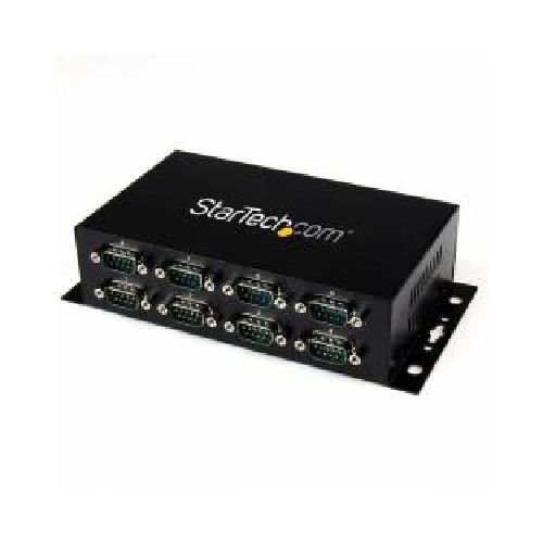 ADAPTADOR HUB CONCENTRADOR USB 8 PUERTOS SERIAL RS232 INDUSTRIAL MONTAJE EN PARED RIEL DIN - STARTECH.COM MOD. ICUSB232  