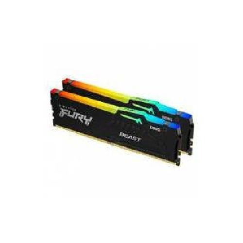 MEMORIA DDR5 KINGSTON FURYBEAST 64GB 5200MHZ RGB KIT2 KF552C40BBAK2-64  