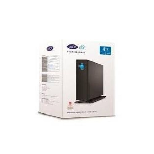 DISCO DURO EXTERNO LACIE D2 PROFESSIONAL 4TB 3.5 ESCRITORIO USB 3.1 TIPO-C USB 3.0 NEGRO WIN MAC ADAPT DE ALIMENTACION  