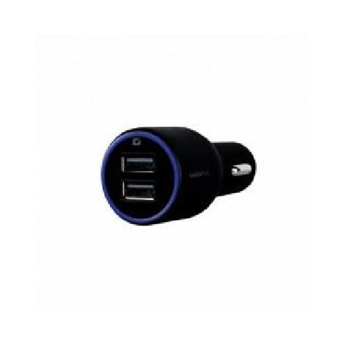 CARGADOR MOBIFREE CARGADOR DE COCHE 2 PUERTOS USB , NEGRO, AUTO, CORRIENTE ALTERNA, USB, 2  