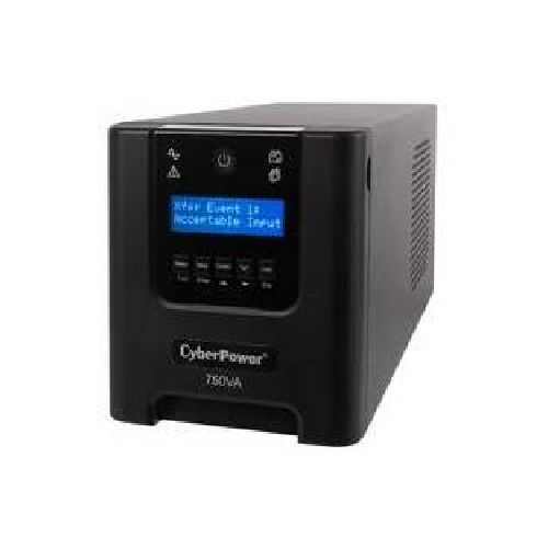 UPS NO BREAK CYBERPOWER PR750LCD 750VA 525W ONDA SENOIDAL 6CONT  