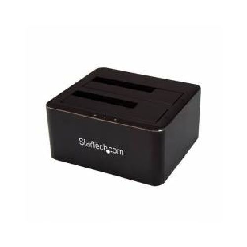 BASE DOCKING STATION USB 3.0 DE 2 BAHIAS SATA III DE 2.5 O 3.5 PULGADAS PARA SSD O DISCO DURO BASE DE CONEXION PARA INT  