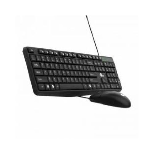 KIT DE TECLADO Y MOUSE QIAN QKX-20603, NEGRO  