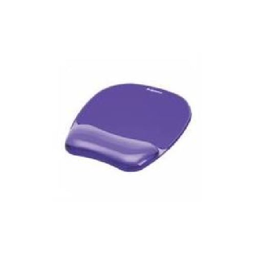 MOUSE PAD FELLOWES CON REPOSAMUñECAS DE GEL CRYSTAL COLOR VIOLETA  