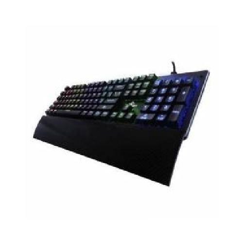 TECLADO GAMER YEYIAN YAT1803 FLARE SERIE 2000 MECANIC SWITCH ROJO RGB  