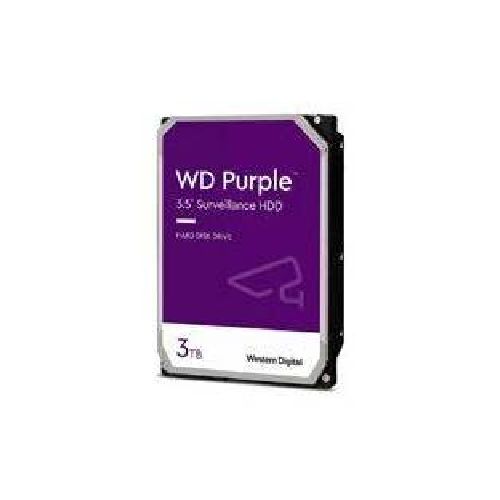 DISCO DURO INTERNO WESTERN DIGITAL PURPLE 3TB 3.5  5400RPM SATA LLL 6GBIT S CACHé 256MB PARA VIDEOVIGILANCIA  