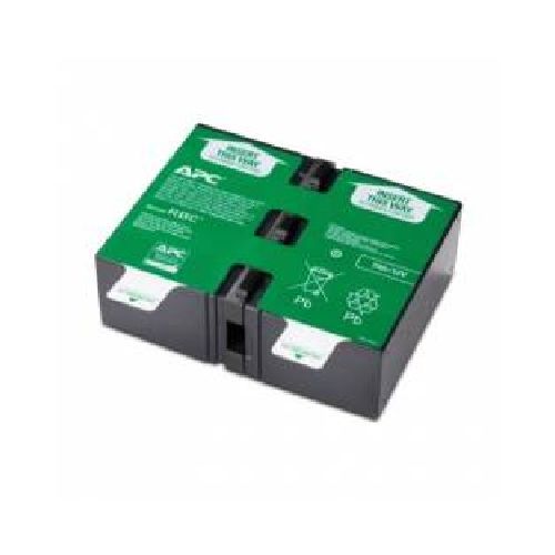 CARTUCHO DE BATERIAS DE RECAMBIO 123 DE APC, PARA UPS BR1000G, SMT750RM2U LO CONFORMAN LAS 2 BATERIAS QUE SE VISUALIZAN  