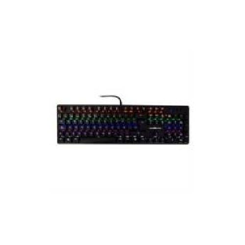 TECLADO MECANICO GAME FACTOR LUZ BLANCA SWT BLUE USB ROSA KBG400-PK-BL  