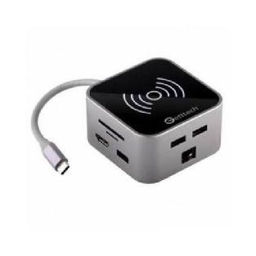 DOCKING STATION GETTTECH ADAPTADOR GHW-69401 RJ45 PD TF SD RJ45 USB HDMI THUNDERBOLT CARGADOR INALAMBRICO USB  