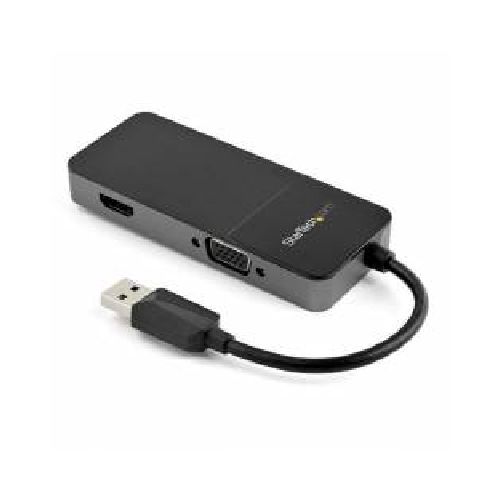 ADAPTADOR DE VIDEO EXTERNO USB 3.0 A HDMI Y VGA - 4K 30HZ - TARJETA DE VIDEO PARA MAC Y WINDOWS - MULTIPUERTOS 2EN1 - S  