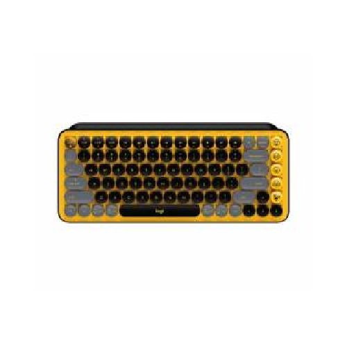 TECLADO LOGITECH POP KEYS MECAN. BT USB BOLT BLAST YELLOW (920-010713)  