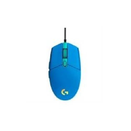 MOUSE LOGITECH G203 USB 8,000 DPI RGB LIGHTSYNC BLUE (910-005795)  