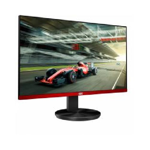 MONITOR GAMER AOC NEGRO CON ROJO   23.8 PULGADAS   ENTRADA HDMI   DISPLAYPORT   ASPECTO 169   TR 1 MS   AMD FREE SYNC    