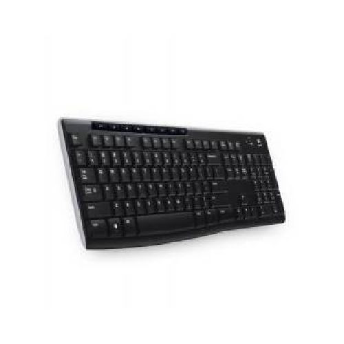 TECLADO LOGITECH K270 NEGRO MULTIMEDIA MINI RECEPTOR USB PC  