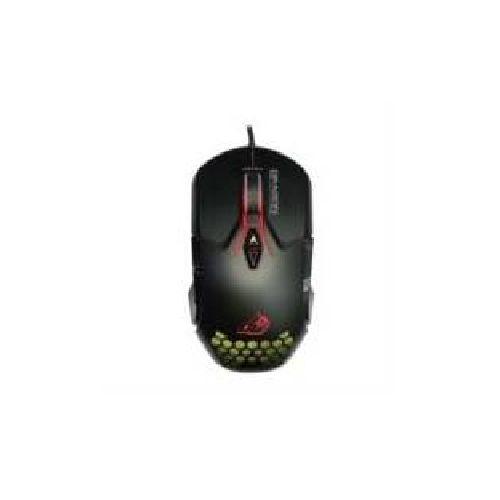 MOUSE GAMER DRAGON XT USB BASE METáLICA 6 BOTONES SILENCIOSOS 6400 DPI RGB COLOR NEGRO  