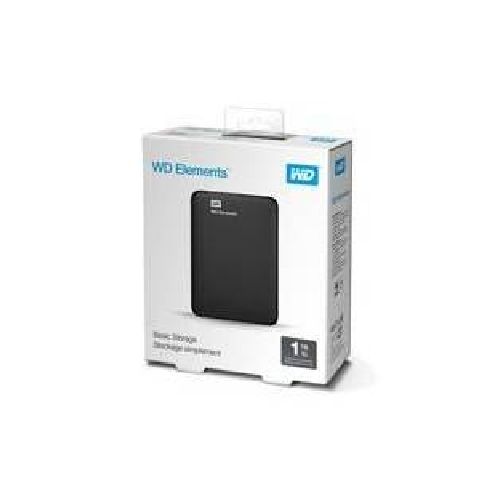 DISCO DURO EXTERNO WD ELEMENTS 1TB 2.5 PORTATIL USB3.0 NEGRO WINDOWS WDBUZG0010BBK-WESN  