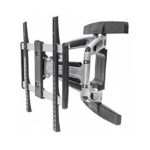 SOPORTE TV MANHATTAN PARA PARED 32  A 55  MOVIMIENTO ARTICULADO HASTA 50 KG COLOR NEGRO-PLATA  