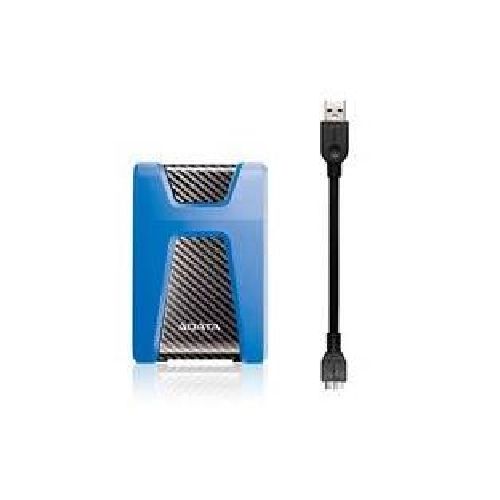 DISCO DURO EXTERNO ADATA HD650 2TB PORTATIL 2.5 USB 3.2 WINDOWS MAC LINUX CONTRAGOLPES COLOR AZUL (AHD650-2TU31-CBL)  