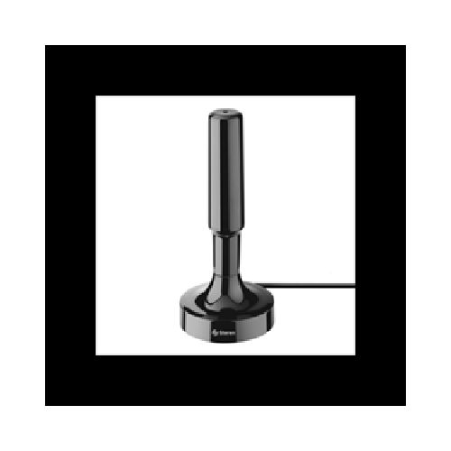 ANTENA STEREN COMPACTA UHF BASE DE IMáN Y BOOSTER 20DB COLOR NEGRO  