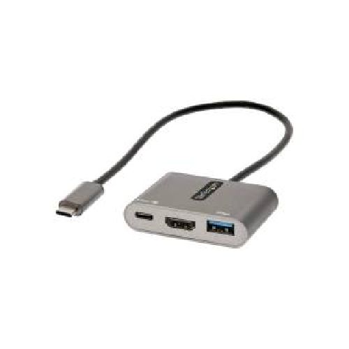 ADAPTADOR MULTIPUERTOS USB C, USB TIPO C A HDMI, 4K, PD 100W, PASS THROUGH, HUB USB 3.0 1XUSBC 1XUSBA, DOCKING STATION   