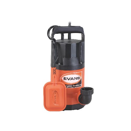 EVANS BOMBA SUMERGIBLE 0.5HP 158L PLASTICO CON FLOTADOR  