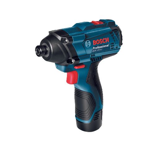 BOSCH LLAVE DE IMPACTO 12V MODELO GDR 120-LI PUNTA 1/4 CON CARGADOR 2 BATERIAS Y MALETIN  