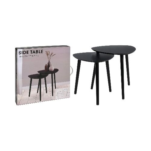 KOOPMAN JUEGO DE MESA LATERAL 2PZ NEGRA  