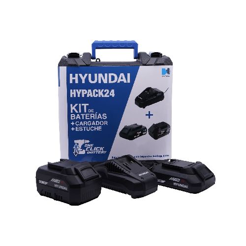 Kit 2 Baterías 2.0 Mah/4.0mah/ 1 Cargador Hyundai P/Herramienta 20v - Hypack24  