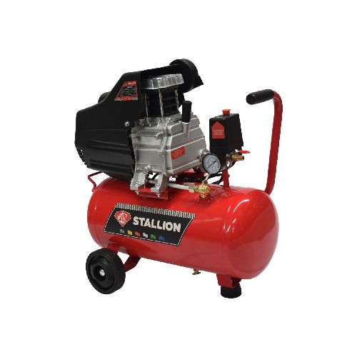 Compresor De Aire Stallion 25 Litros 2.5 Hp C/Manguera Y Pistola - Stwr25  