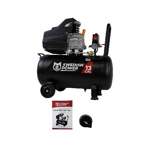 Compresor De Aire Swedish Power 50 Litros 3.5 Hp 115psi 110v/60hz- Hkc50l  