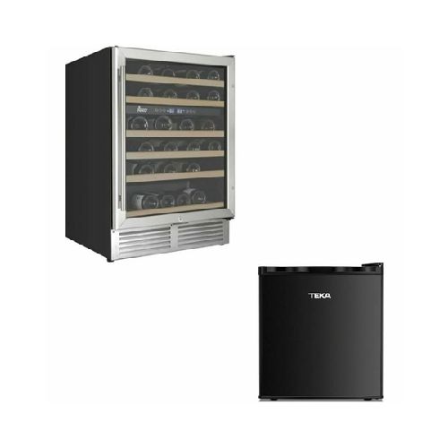 ENFRIADOR DE VINOS RV 51 C + MINI REFRIGERADOR 50 1770 BK TPK1371  