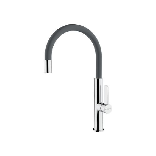 GRIFO DE COCINA MONOMANDO CON CAÑO GIRATORIO FOT 995 STONEGRAY  