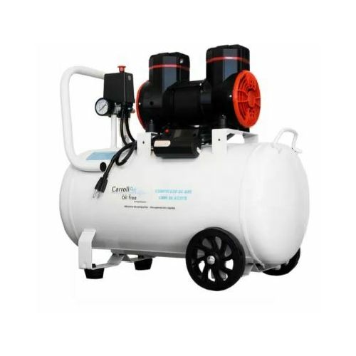 COMPRESOR DE AIRE LIBRE DE ACEITE USO DENTAL 2HP 50LTS  