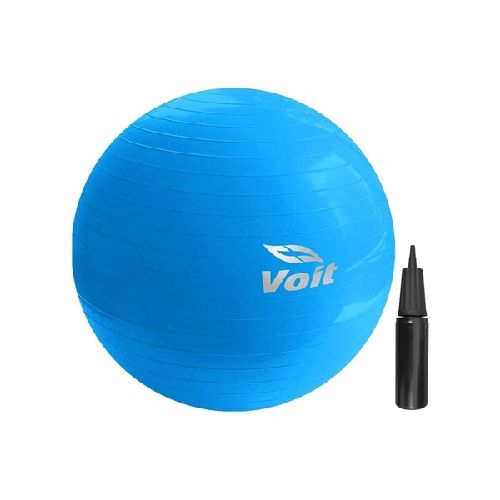 Pelota de pilates, 65cm, azul + bomba para inflar  