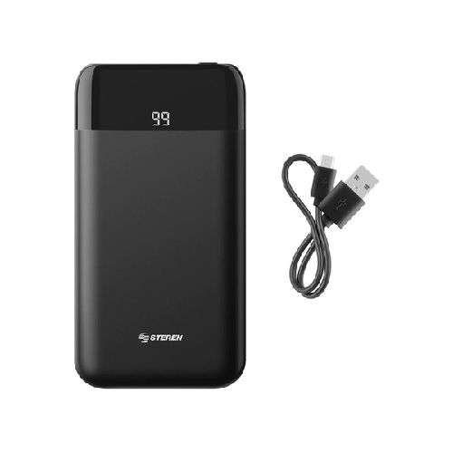 Power bank con display de 8,000 mah con 2 salidas usb  