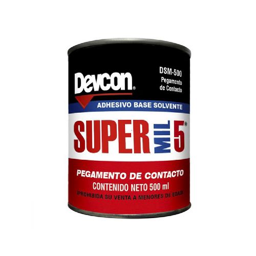 Adhesivo Contacto 500Ml 16.90Oz Super Mil Devcon Dsm-500 | DEVCON | Tauber | Ferretería y Herramienta